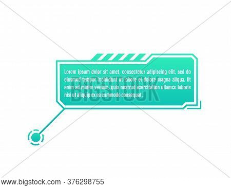 Hud Futuristic Style Callout Titles. Futuristic Callout Bar Labels. Vector Stock Illustration