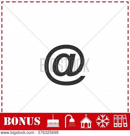 E-mail Icon Flat. Simple Vector Symbol And Bonus Icon