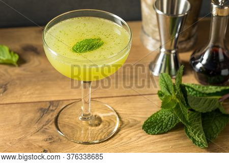 Homemade Refreshing Southside Mint Cocktail