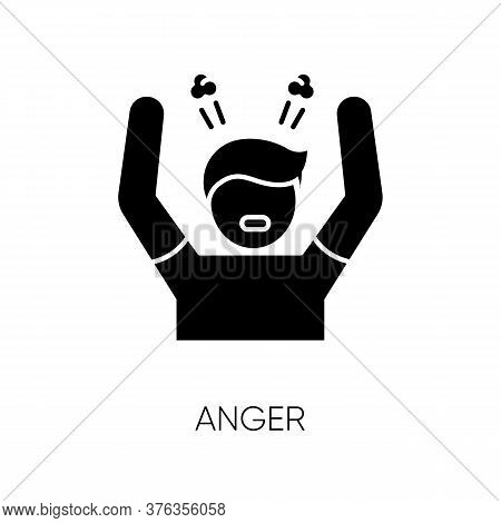 Anger Black Glyph Icon