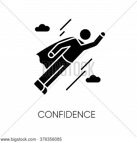 Confidence Black Glyph Icon
