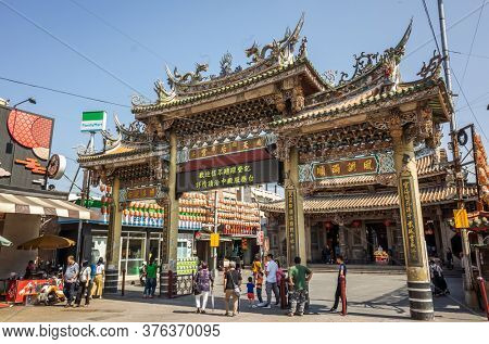 Lukang, Taiwan - October 18th, 2019: Lukang Tianhou Temple, also known as Mazu Temple at Changhua, Taiwan