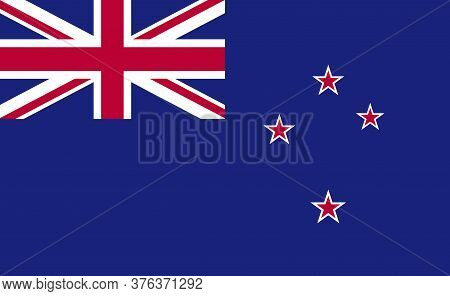 New Zealand National Flag In Exact Proportions - Vector