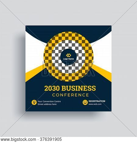 Business Conference Social Media Post Square Flyer Template