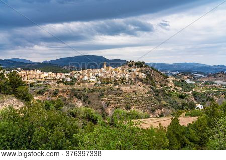 Idyllic Old Town Polop, Costa Blanca, Alicante, Spain In Western Europe