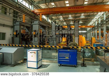 Production Hall Of Crrc Changchun Railway Vehicles In Changchun, China