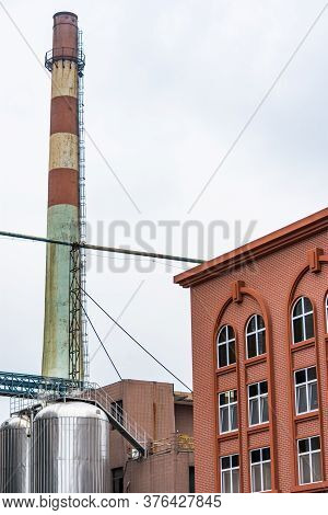 Qingdao / China - August 6, 2015: Tsingtao Beer Museum And Tsingtao Beer Brewery In Qingdao, Shandon