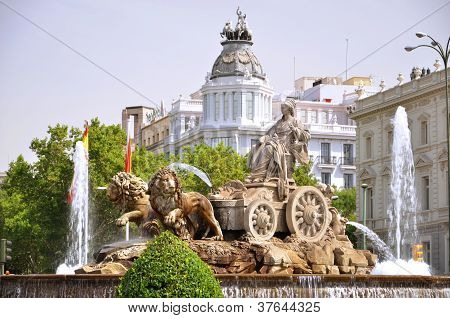 Cibeles-suihkulähde, Madrid, Espanja