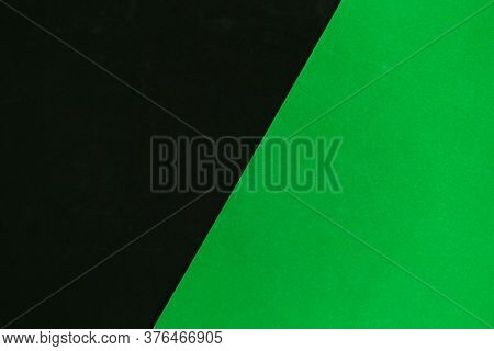 Green And Black Geometric Background, Template For Desinger