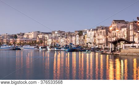 Old Part Of Taranto City In The Morning, Italy, Puglia