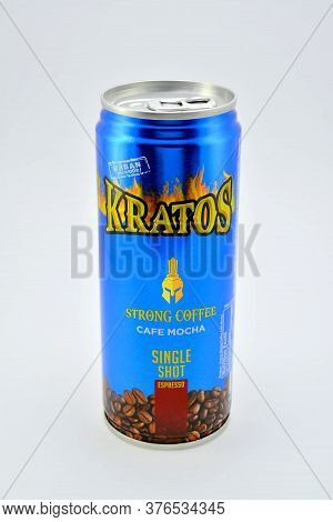 Quezon City, Ph - July 8 - Kratos Strong Coffee Cafe Mocha On July 8, 2020 In Quezon City, Philippin