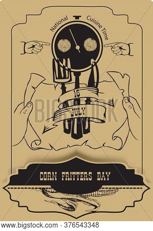 For Congratulations On Your National Cuisine. Corn Fritters Day