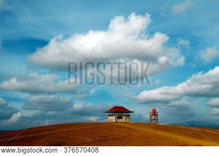 Hut In Plantation Land In Bengkulu Indonesia