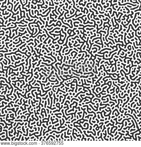 Turing Reaction Diffusion Abstract Pattern Pattern Background Sketch Engraving Vector Illustration. 