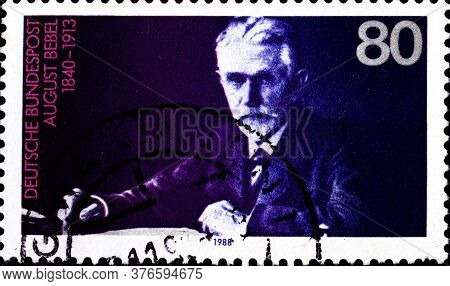 02 09 2020 Divnoe Stavropol Territory Russia The Postage Stamp Germany 1988 The 75th Anniversary Of 