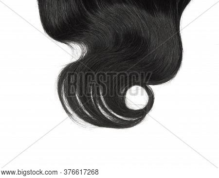 Shiny Black Highlight Hair Abstract Background Texture