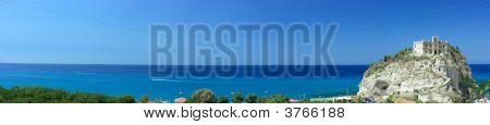 Panorama estremamente lunga di Tropea Skyline