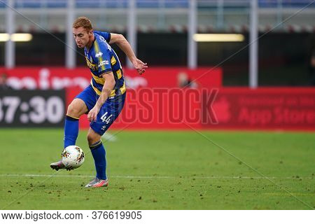 Milano, (italy). 15th July 2020. Italian Serie A. Ac Milan Vs Parma Calcio . Dejan Kulusevski Of Par