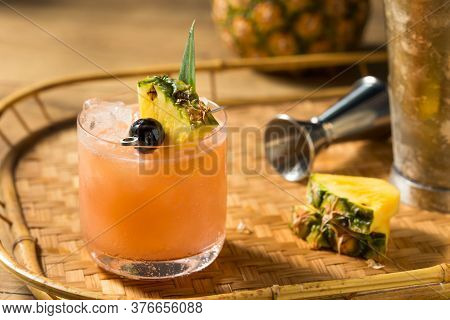 Homemade Boozy Mai Tai Cocktail