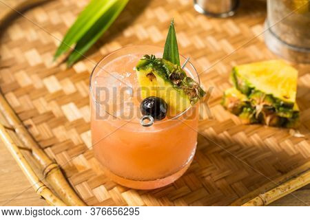 Homemade Boozy Mai Tai Cocktail