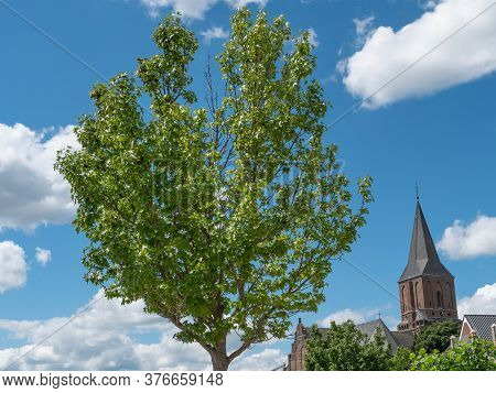 emmerich at the river rhine in germany