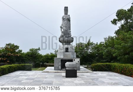 Corregidor Island, Philippines - December 31, 2016: Japanese Memorial Garden For Casualties At War.