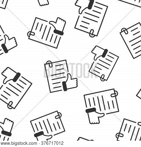Approved Document Icon In Flat Style. Authorize Vector Illustration On White Isolated Background. Ag