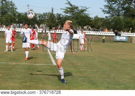 Odessa, Ukraine - Fight Of The First League Football Clubs At The Ukrainian Championship. Fc Balkany