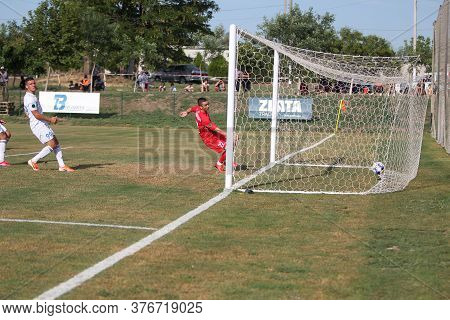Odessa, Ukraine - Fight Of The First League Football Clubs At The Ukrainian Championship. Fc Balkany