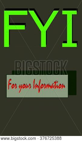 Daily Use Word Short Form Displayed With Colorful 3d Text Vector Abstract.