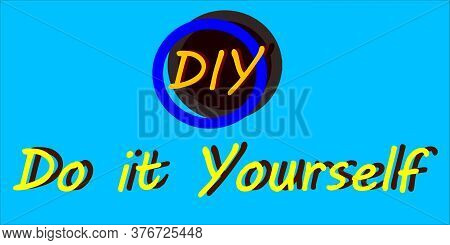 Daily Use Word Short Form Displayed With Colorful 3d Text Vector Abstract.