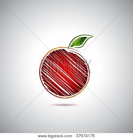 Logo de la manzana roja