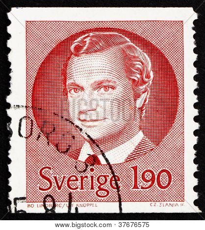 Frimærke Sverige 1984 Carl XVI Gustaf, konge af Sverige