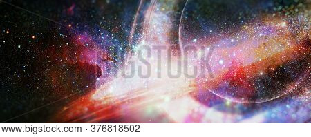 Supermassive Black Hole In The Universe. Elements Of This Image Furnished By Nasa