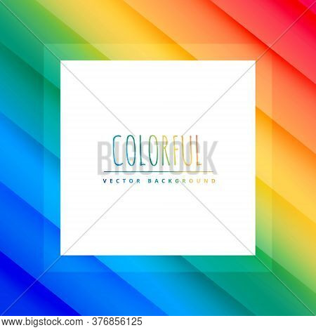 Abstract Rainbow Background Illustration Vector Design Illustration Template