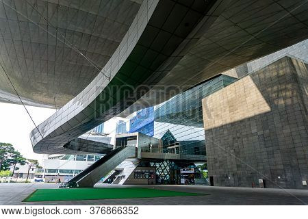 Busan,south Korea - July 20, 2017: The Busan Cinema Center  Or The Biff's Headquarter Also Called 