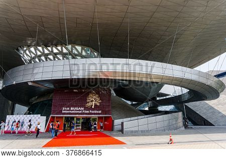 Busan,south Korea - July 20, 2017: Entrance Of The Busan Cinema Center Or The Biff's Headquarter Loc