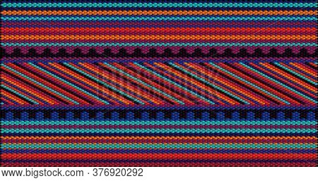 A Traditional, Ethnic Ornament In Which Rich Colors Attract Luck And Wealth. The Ornament Looks Grea