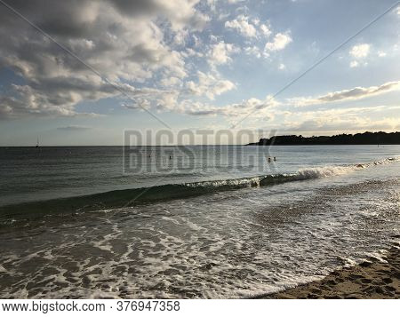 The Beautiful Beach Of Arzon In France