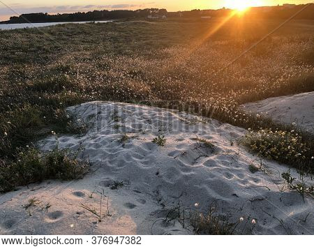 The Beautiful Beach Of Arzon In France