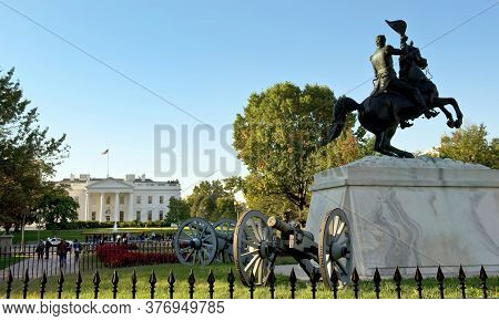 Washington,dc -  Oct.2013 - Lafayette Square. Lafayette Square Is A Seven-acre Public Park Located D