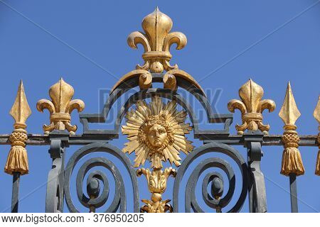 The Gates Of The Cour D'honneur Of The Palace Of Versailles