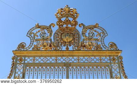 The Gates Of The Cour D'honneur Of The Palace Of Versailles