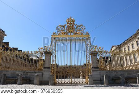 The Gates Of The Cour D'honneur Of The Palace Of Versailles