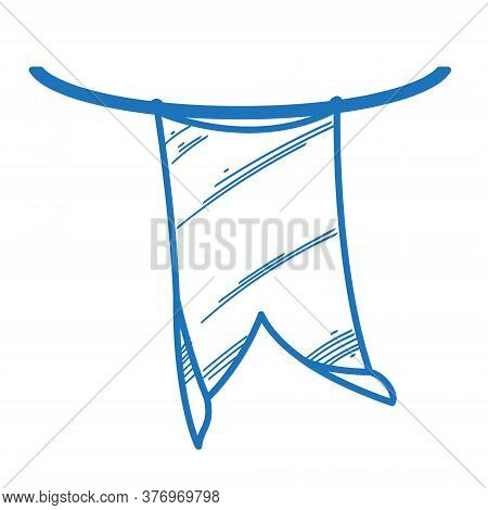 Flag Sketch. The Elements For Infographics With A Hand-drawing Style.