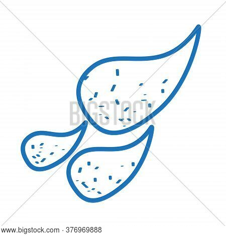 Template For Creating A Logo In The Form Of Three Drops.