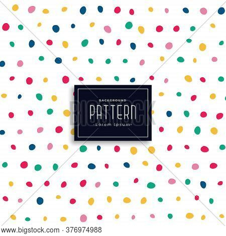 Cute Colorful Kitten Pow Pattern Vector Design Illustration