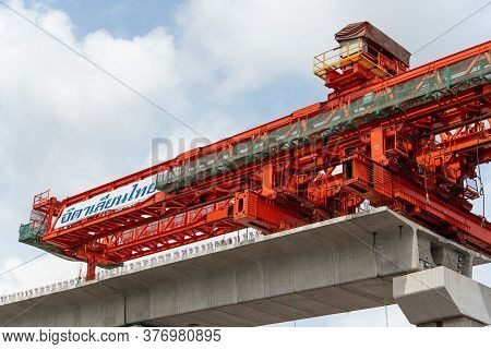Construction Site Of Sky Train Bangsue-rangsit