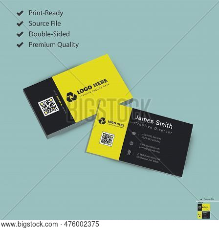 Business Card, Modern Business Card, Creative Business Card Design Visiting Card Vector