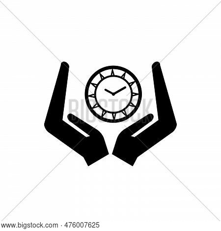 Hand. Time Logo Hand Time Watch 벡터 및 사진(무료 체험) | Bigstock